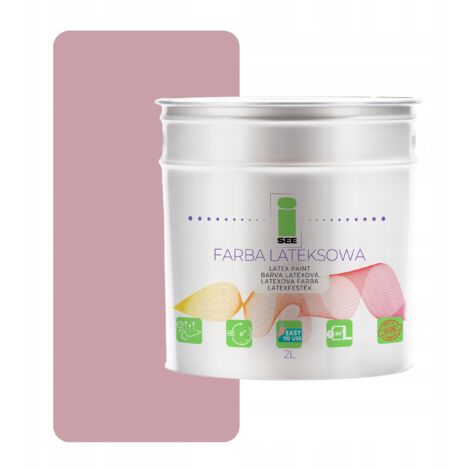 Pintura de pared de látex rosa turco claro 2L Polonia