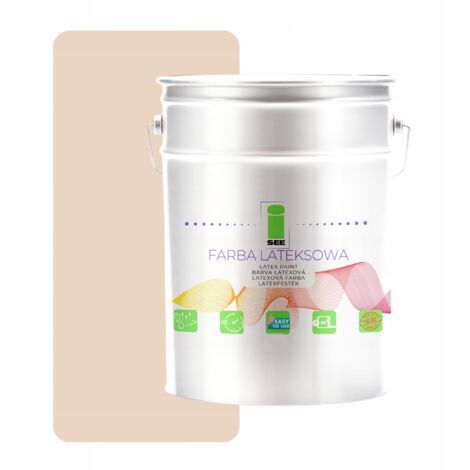 Pintura de látex para paredes interiores, beige, pastel claro, 5 l (1/5)