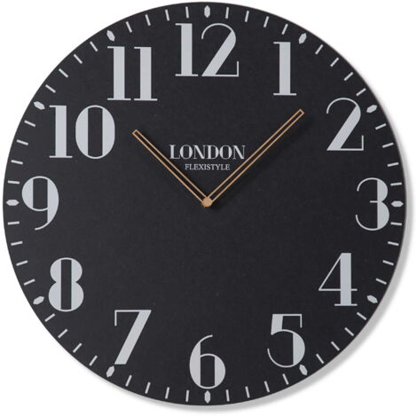 Reloj de pared retro grande de Londres, 50 cm