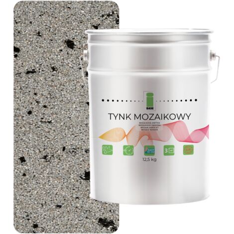 YESO DE MOSAICO DE RESINA GRIS CON MICA, MOSAICO CLASE 1, 12,5 Kg, RESISTENTE A LAS HELADAS (1/5)