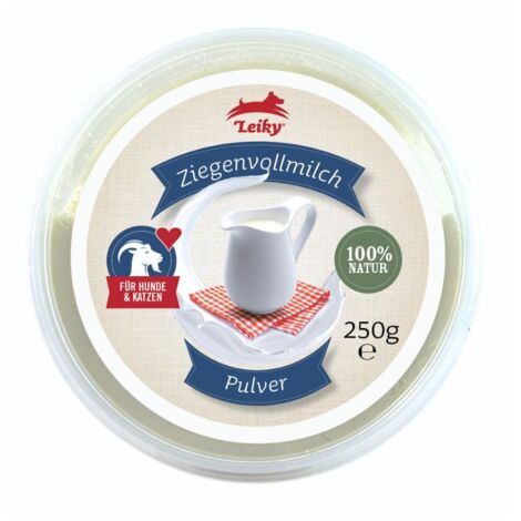 Leche de cabra en polvo 250 g  para perros y gatos  fuente de taurina, vitaminas y minerales  para la inmunidad  sustituto de la leche materna para cachorros y gatitos  Leiky