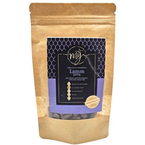 Muestra - Cordero criado en pastura con verduras para perros y cachorros  rico en Fe, Zn, Se y vitaminas B  apoyo para la piel y el tracto urinario  Paul & Paulina