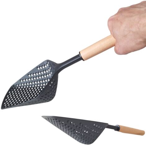 CUCHARA PARA BOLAS DE MAN脥 ESCURRIDOR ESPUMADERA NYLON MADERA 36 CM (1/5)