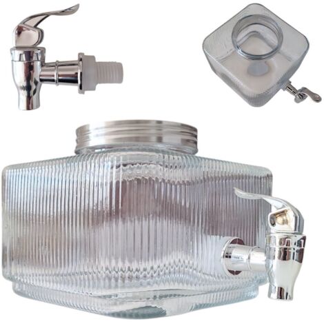 TARRO CON GRIFO PARA EL FRIGOR脥FICO TARRO DE CRISTAL DE 3 L CON GRIFO PARA AGUA LIMONADA