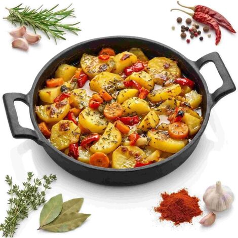 SART脡N DE HIERRO FUNDIDO PARA HORNEAR, GRATINAR, FRE脥R, SERVIR PLATOS