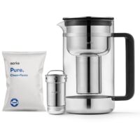 Jarra de vidrio grande AARKE de 2,8 litros con filtro.