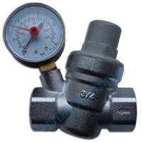 Reductor de presión de agua 3/4" GW con manómetro
