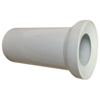 Tubo (trampero, rifle) para inodoro, blanco, longitud 250 mm