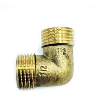 Codo de latón 1/2"" macho/hembra