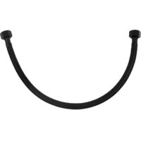 Manguera trenzada de nailon negro de 3/8" x 3/8", longitud 60 cm