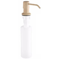 Dispensador de jabón líquido beige, para montaje sobre encimera