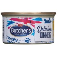 BUTCHER'S Delicious Dinners Cat MEZCLA DE SABORES - comida h煤meda para gatos en forma de mousse - lata de 24x85g