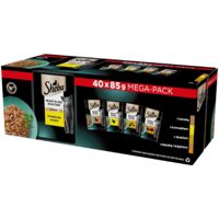 Selección SHEBA Rebanadas Selectas Sabores de Aves 40x85g