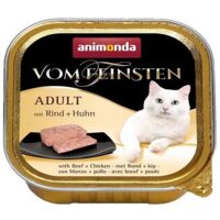 Animonda Cat Vom Feinsten Adult Comida húmeda para gatos adultos - Bandeja de 100 g - Ternera y pollo 100 g