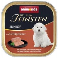 Animonda Dog Vom Feinsten Junior Comida Moka para cachorros - Bandeja de 150 g - Hígado de ave 150 g