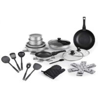 Juego de ollas de aluminio Kitchencook FLEX30 de 30 piezas con accesorios