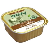 Oasy Dog Paté Delizioso Comida en bandeja para perros adultos 150 g - Cerdo 150 g