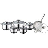 Juego de utensilios de cocina de acero inoxidable Royalty Line RL-1231 de 12 piezas