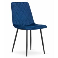 Silla TURÍN - terciopelo azul marino x 1