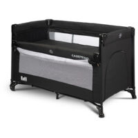 Cuna plegable ESTI con lateral abatible negro