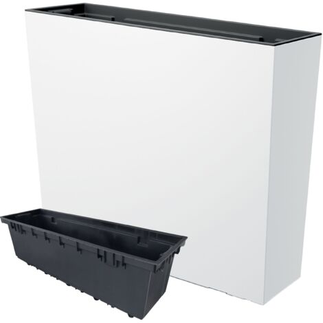 Urbi Case T DUC600T Hoher Blumentopf mit Einsatz Weiß (1/5)