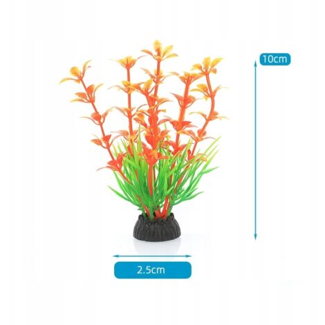 QUOZUO 9 Stück Aquarium Pflanzen Deko – Künstlich, Mit Höhle, 5–22 Cm, Harz & Kunststoff, Für Süß- & Salzwasser