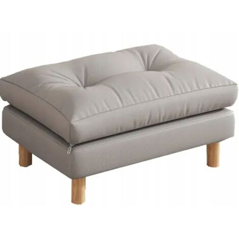 Großer rechteckiger Pouf, Ottomane, Fußstütze, Sessel, Hocker, Sitz