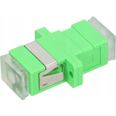 SC/APC-Adapter, SM Simplex, Grün