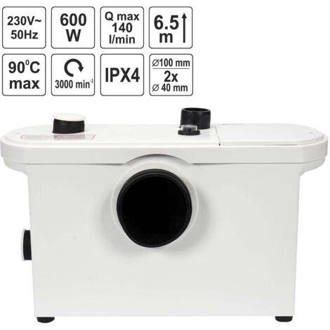 FALA 600W WC-Pumpe mit Mahlwerk