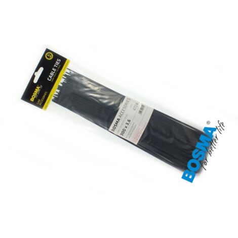 BOSMA Kabelbinder 3,6300 mm schwarz (100 Stück) 4704