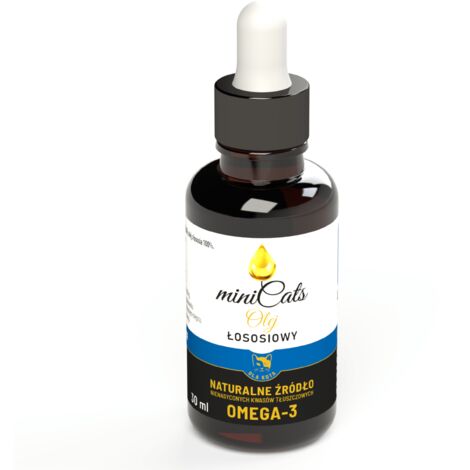 LACHSÖL für Katzen 30ml miniCats kaltgepresst für Katzenhaut und Fell
