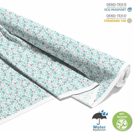 OUTDOOR DEKOSTOFFE OXFORD - Motiv Feiertage holly berry
