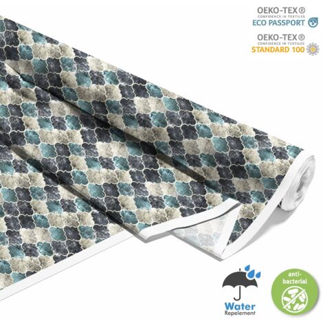 OUTDOOR DEKOSTOFFE OXFORD - Motiv marokkanisches Mosaik