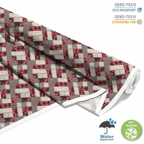 OUTDOOR DEKOSTOFFE OXFORD - Motiv geometrisch Blumen Punkte Streifen