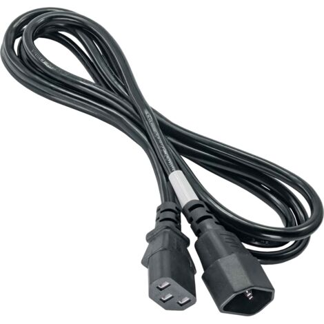 Akyga AK-PC-03A Stromkabel-Verlängerungskabel CCA IEC C13 / C14 1,8 m (1/3)