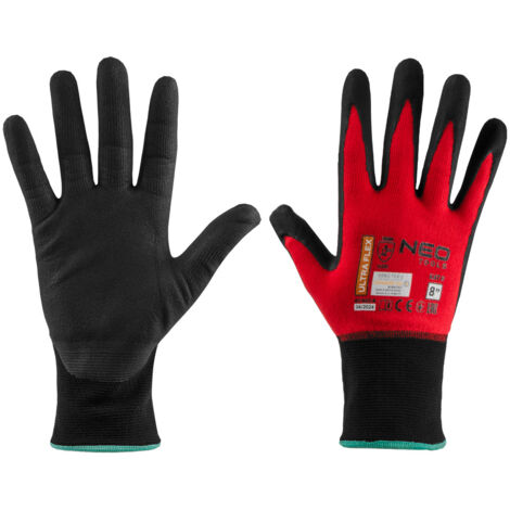 Ultraflex-Arbeitshandschuhe, Nylon-Spandex, Polynitril (Schaum)-Beschichtung, 4131X, Größe 8 (1/5)