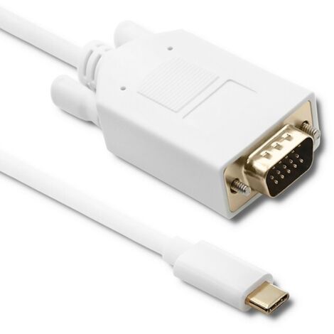 Qoltec USB 3.1 Typ C Stecker/VGA Stecker Kabel  FULL HD  Alternativmodus  1m (1/5)