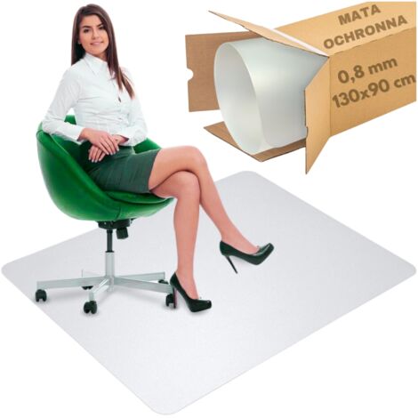 Starke Schutzmatte für unter Stuhl, Sessel, Tisch, Boden, 130x90