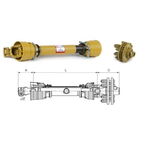 Zapfwelle ax6sc 1026010-1446031 fi-35z6/fi-45z6