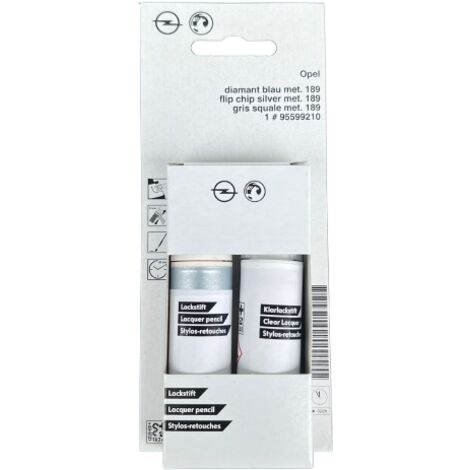 Original OPEL 189 (Z189) Ausbesserungslack: Autolack + Klarlack 2x12ml