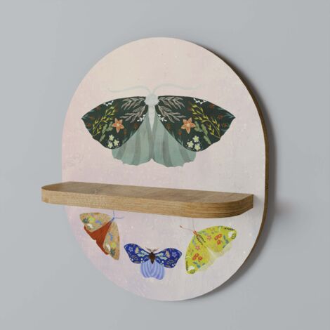 Ovales Regal „MOTH INTO THE LIGHT“ (1/5)