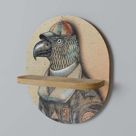 Ovales Regal „FEATHERED FASHIONISTA“ (1/5)
