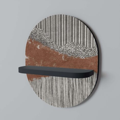 STRIPED TERRAIN Ovales Regal Schwarz (1/5)