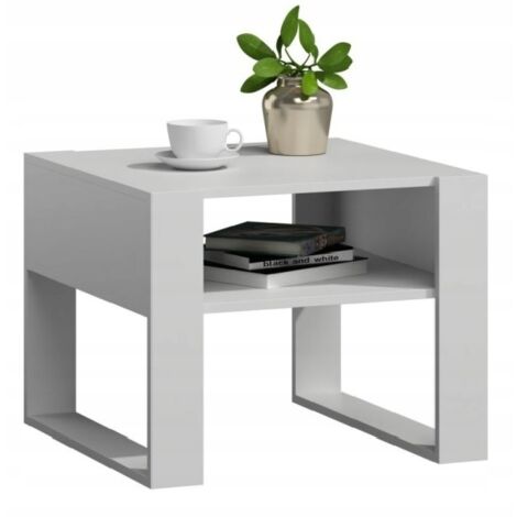Kaja quadratischer Couchtisch 60x60 weiß/weiß für das Wohnzimmer MK Couchtisch (1/4)