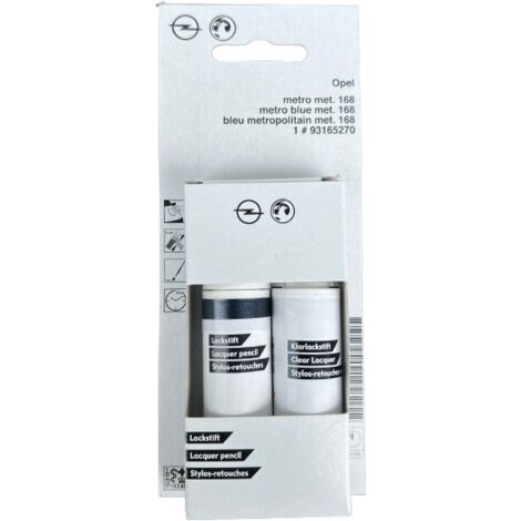 Original OPEL 168 (Z168) Ausbesserungslack: Autolack + Klarlack 2x12ml