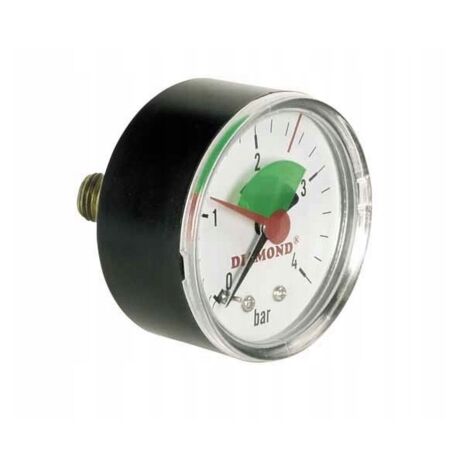 Manometer Druckmessgerät fi50 mm Bereich 0-4 bar HINTEN
