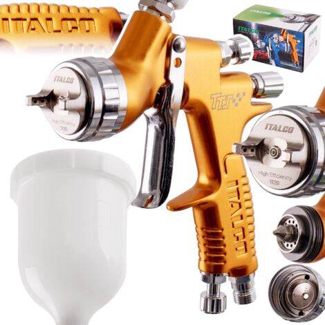 PROFESSIONELLE LVMP-SPRITZPISTOLE 1,3-MM-DÜSE 600-ML-TANK (1/5)