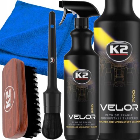 K2 VELOR PRO 1L FLÜSSIGREINIGER + BÜRSTE ZUR REINIGUNG VON SESSELPOLSTER