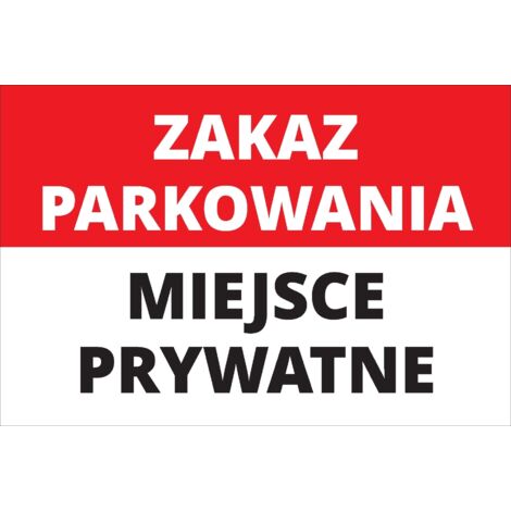 Parkverbotsschild 20x30 cm PVC T040 (1/5)