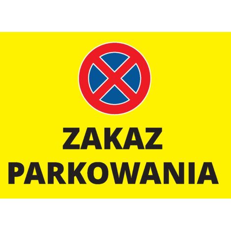 Parkverbotsschild 20x30 cm PVC T045 (1/4)